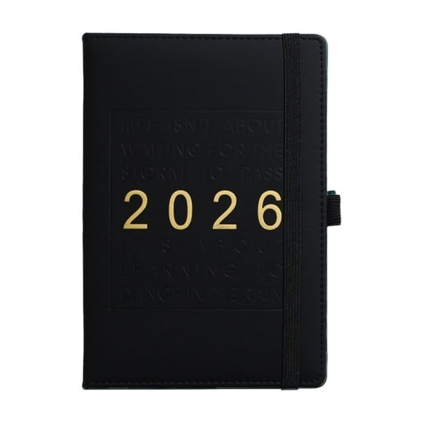 Agenda diaria 2026,cuaderno de 365 días,organizador semanal y mensual con franjas horarias,agenda de enero a diciembre para la planificación del trabajo en la oficina en casa.
