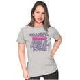 thumbnail image 4 of Grandma Hugs Cute Gigi Nana Gram Womens Fitted Plus Size Graphic Tee Brisco Brands 2X, 4 of 5