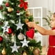 thumbnail image 5 of 18 piezas elegantes estrellas de cinco puntas árbol de Navidad decoración de estrellas decoraciones colgantes de Navidad, 5 of 6