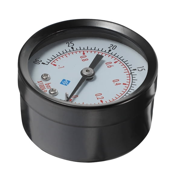 Raindrops Utility Vacuum Pressure Gauge for Air Compressor Water Oil Gas 0~-30inHg 0~-1bar