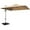 Beige, variante sur Gymax Parasol de Patio Suspendu Déporté Carré de 10 Pi avec Base, Inclinaison à 360 Degrés, Rouge Brique