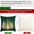 thumbnail image 3 of Christmas Tree Pillow Covers 18x18 Inch,Watercolor Xmas Winter Decor Gold Stars Cushion Case Decoration for Home Sofa Couch Holiday (Green, 18" x 18" (Pack of 1)), 3 of 6