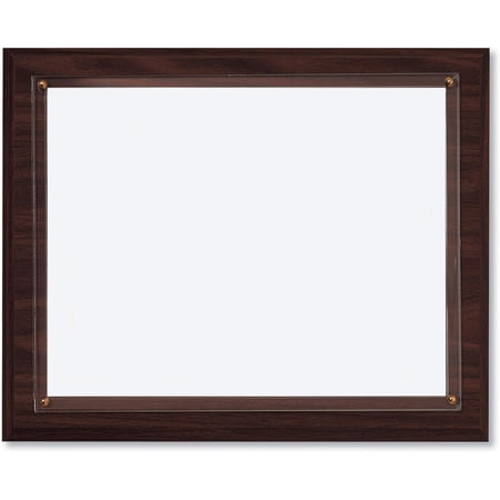 Walnut Slide in Plaque, 11 1/4 inches x 13 3/4 inches, Recognition Award for School, Work, Appreciation Awards