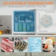 thumbnail image 4 of HOMCOM 1.1 Cubic Feet Compact Mini Freezer with Adjustable Temperature, 4 of 10