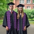 thumbnail image 7 of Kdxio Purple Snowflakes Graduation Stole Class, Graduation Sash, Unisex Adult 36" Academic Commencements-Flattened, 7 of 7