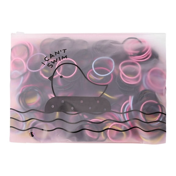 100pc Colorful Elastic Hair Ties Seamless Hair Band Ropes Soft Small Ponytail Holders Fashion Small Hair Ties for Thin Hair Swirly Hair Ties Pack Stretchy Hair Ties Small Hair Binders Hair Bow Ties