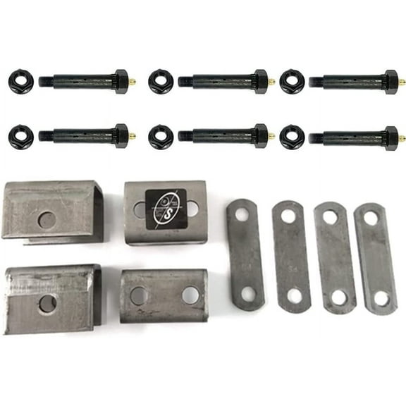 Southwest Wheel Greaseable Single Trailer Axle Hanger Kit for Double Eye Spring