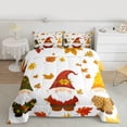 thumbnail image 2 of Homewish Cartoon Gnome 3 Pieces Queen Comforter Set For Female Men Adults,Farmhouse Harvest Ultra Soft Bedding Sets,Happy Fall Autumn Bedding Comforter Set,Luxury Bedroom Decor,Reversible, 2 of 8