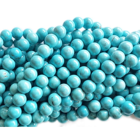 12mm Light Blue Howlite Turquoise Round Beads ForJewelry Making
