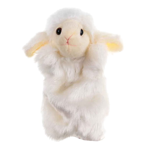 MasteelfCA Sheep Shaped Hand Doll Story Telling Tool Plush Stuffed Toy Baby Pacifying Toy Random Color