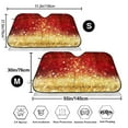 thumbnail image 3 of Uemuo Red Gold Glitter Pattern Accordion Car Windshield Sun Shade, Foldable Reflective Sun Visor for Car, Reflector Windshield Sunshade-, 3 of 7