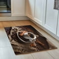 thumbnail image 2 of Coffee Beans Door Mat Modern Hot Coffee Cinnamon Rolls Non Slip Absorbent Entrance Mat Washable Low Profile Indoor Doormat for Front Door Entryway Entry 20"x31", 2 of 9