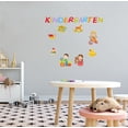 thumbnail image 2 of DAYCARE - Kindergarten Lettering Art Décor Multicolored Art Educational Materials & Toys Design Removable Vinyl Child Care Wall Decal Sticker - Kids Playroom Easy To Apply Wall Decoration 40" x 36", 2 of 3