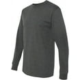 thumbnail image 4 of Jerzees 50/50 Heavyweight Blend Long-Sleeve T-Shirt, Medium, Black Heather, 4 of 7