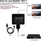 thumbnail image 4 of HDMI Splitter 1 in 2 Out, HDMI Splitter 4K HDMI 3D Splitter for Dual Monitors, 2 Port HDMI Splitter, 4 of 5