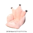 thumbnail image 3 of Crown-Shaped Plush Office Chair Cushion with Integrated Backrest for Lower Back Support and Comfort, 3 of 6