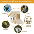 thumbnail image 5 of Caja Nido para Pájaros, Caja Nido para Cría De Periquitos, Casa Nido para Pájaros, Caja De Cría Transparente De Acrílico De Madera para Pinzones, Agapornis, Cacatúas, Periquitos, Loros, 5 of 5