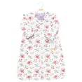 thumbnail image 2 of Hudson Baby Infant Girl Long Sleeve Plush Faux Fur Sleeping Bag, Wearable Blanket, Vintage Floral, 18-24 Months, 2 of 2