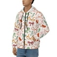 thumbnail image 3 of Naloa Colorful Bow Knots Men’s Hoodies, Zip up Hoodie, Sweatshirts,Hoodies for Men Sizes S-3XL-Medium, 3 of 5
