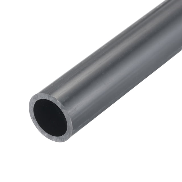 Uxcell Rigid Round Pipes High Impact for Water Pipe Crafts Cable Sleeve Dark Grey 17.6mm x 22mm