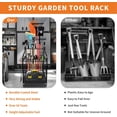 thumbnail image 4 of Garden Tool Organizer, Yard Tool Organizer, Yard Tool Tower Rack Metal Yard Tools Storage,Steel Garden Tool Stand Heavy Duty Garden Tool Organizer for Garage, Partitioned Tool Organizer and Storage, 4 of 7