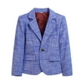 thumbnail image 2 of MKOSPLRT 2-16 Years Kids Blazers Long Sleeve Notch Collar Suit Jackets Vintage Print Dress Coats with Pockets for Boy Girl, 2 of 3