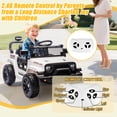 thumbnail image 5 of Okybaby 24V Kids Ride On Truck Car with Remote Control,Four-wheel Suspension, Max Speed 3.11MPH, Electric Kids Ride On Toy Car with Dual Motor,LED Light,USB,Bluetooth,MP3 for Kids of 2-5,White, 5 of 8