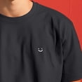thumbnail image 5 of Dalix Lil Smile Midweight Garment Dye Soft Tee Short Sleeve Cotton Shirt Mens in Black XS X-Small, 5 of 5