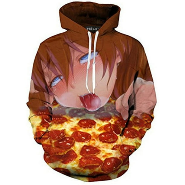 herqw61 unisex ahegao anime girls 3d hoodie sweatpants funny pullovers  zipper sweatshirt tracksuit and pants
