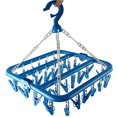 thumbnail image 1 of Groupcow Clip Y Colgador De Goteo Para Ropa, Tendedero, 32 Clips (Azul), 1 of 5