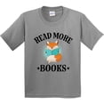 thumbnail image 3 of Inktastic Reading Group Fox Read More Books Youth T-Shirt, 3 of 5