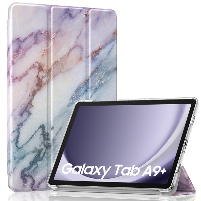 Funda para Tablet MoKo Galaxy Tab A9 Plus 11" 2023 Mármol Morado