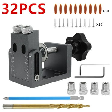 KAJOVE Advanced Pocket Hole Jig Kit for Professional Woodworking and Home Use