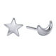 thumbnail image 1 of 1 par de tachuelas para mujeres luna y pendientes estrellas aretes para niñas joyas de orejas femeninas, 1 of 5