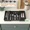 thumbnail image 2 of Senya Silverware Drawer Organizer, Expandable Cutlery Drawer Adjustable Utensil Tray Flatware Tray, 2 of 6