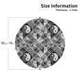 thumbnail image 2 of Honeii Yin Yang With Black And White Print Leather Coaster Set of 4, Ideal for Safeguarding Your Furniture from Drinks Spills and Effortless Cleanup-Round Shape, 2 of 6