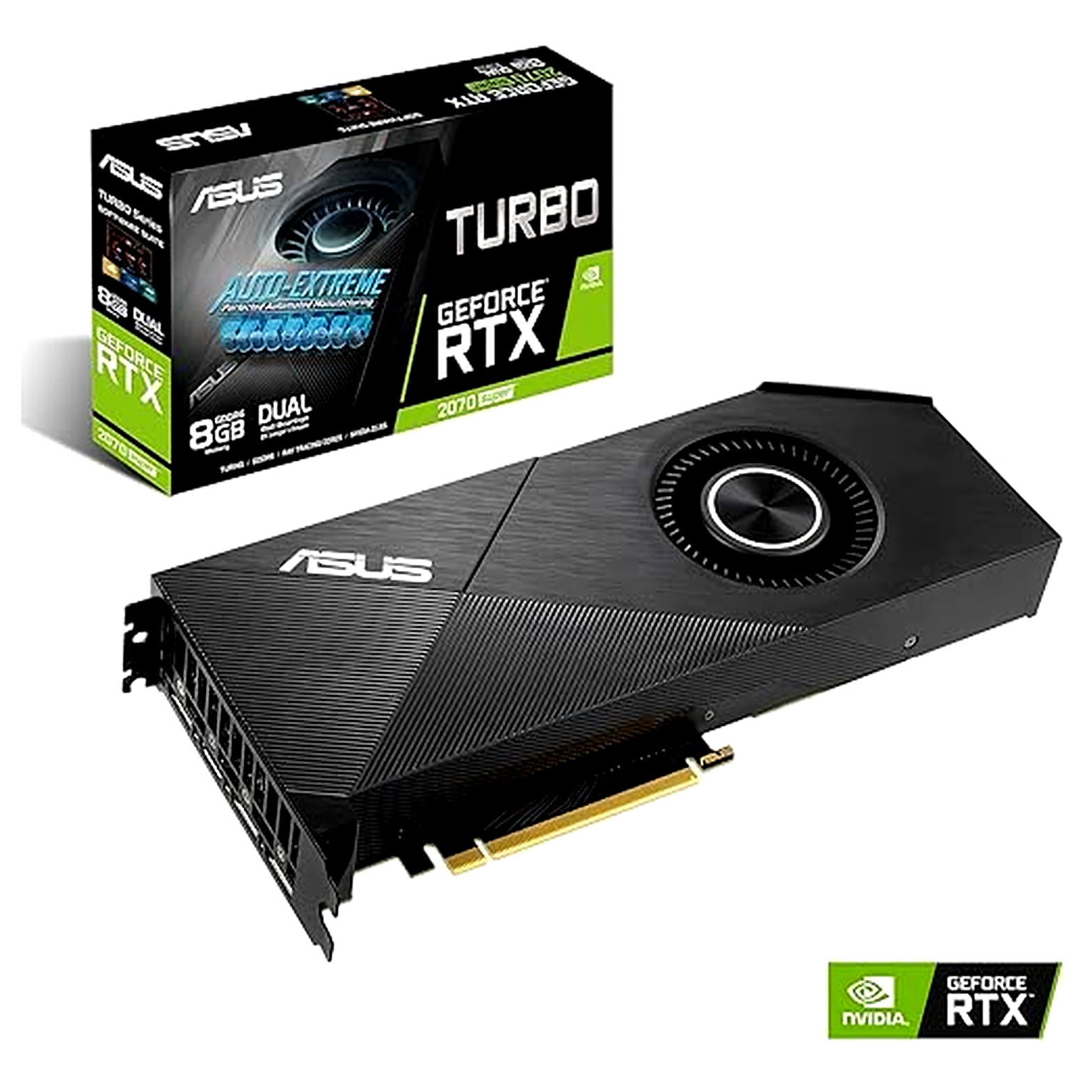 ASUS 8GB GeForce RTX 2070 Super EVO Turbo Graphic Cards, Black