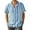 CC03-Light Blue, variant on Inglocry Mens Striped Summer Shirts Casual Button Down Short Sleeve Beach Stylish Untucked Hawaiian Shirts Blue 4XL