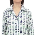 thumbnail image 5 of Bimba White Arrow Print Sleepwear Full Sleeve Shirt And Shorts Nightwear - 18, 5 of 5