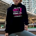 thumbnail image 2 of I'm a Golf Girl Just Like a Normal Girl Except Much Cooler, Golf Player, Golfing or Golfer Themed Merch Gift, Navy Blue Hooded Sweatshirt or Hoodie, X-Large, 2 of 5