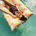 thumbnail image 6 of Big Joe Lagoon Lounger No Inflation Needed Pool Float, Citrus Burst Double Sided Mesh, Quick Draining Fabric, 5 feet Giant, 6 of 8