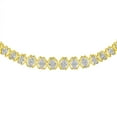 thumbnail image 3 of 10k Yellow Gold 4 cttw Brilliant Round-Cut Diamond Graduating Riviera Statement Necklace (H-I Color, I2-I3 Clarity), 3 of 8