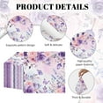 thumbnail image 4 of 80Pcs Floral Paper Napkins Purple Watercolor Flower Butterfly Disposable Decorative Napkins for Spring Wedding, Birthday Party, Luncheon Napkin, Bridal Shower, Bathroom Hand Napkin(6.5 x 6.5 Inch), 4 of 18