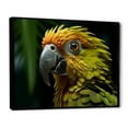 thumbnail image 2 of Designart "Parrots Creating Emerald Melodies I" Parrot Floater Framed Canvas Art Print, 2 of 5