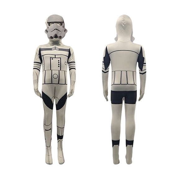 2026 New Halloween Star Realm Wars Cosplay Costume, Fancy Costume Set, Cosplay Set Include Jumpsuit with Hood, Unisex Halloween Outfits, 110(3-4 Years)