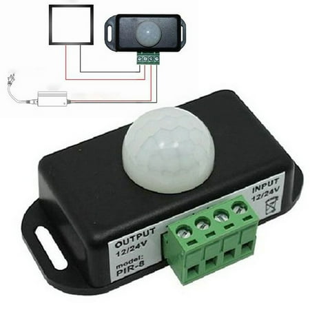 

DC 12V-24V Automatic Infrared PIR Motion Sensor 6A Detector Switch For LED Light Accessories Motion Sensor Light Switch Automatic Light Switch