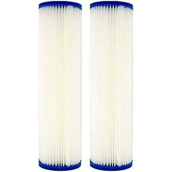 Pack of 2 Watts (WPC20-975) 9.75"X2.75" 20 Micron Pleated Sediment Filters