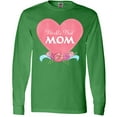 thumbnail image 3 of Inktastic World's Best Mom in Pink Heart with Flowers Long Sleeve T-Shirt, 3 of 5