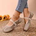 thumbnail image 2 of Womens Shoes Flats Sneakers Casual Slip On Fashion Solid Color Summer Flats Shoes Soft Breathable Comfortable Lightweight for Walking, 2 of 7