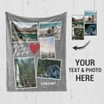 thumbnail image 3 of Customized Photo Collage Blanket-Wedding Blanket. Soft Fleece Throw Blanket, Personalized Picture Blanket. Gift for Wedding, Christmas, Birthday & Anniversary.(Photo Blanket- 07, 50" X 60") Blankets, 3 of 5